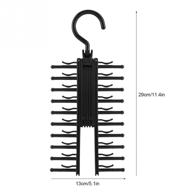 Crochet multifonctionnel rotatif à 360 degrés pour cintre de ceinture,  écharpe, porte-cravates, crochet pour organisateur