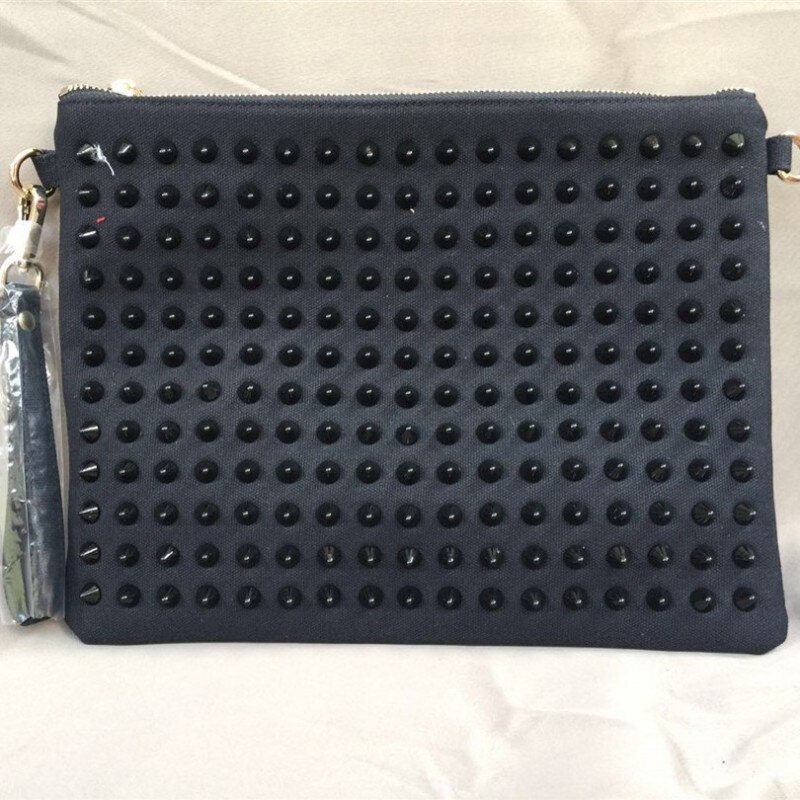 Mode Waterdichte Oxford Klinknagel Vrouwen Tas Punk Stijl Grote Clutch Purse Bag Vrouwelijke Hoge Capaciteit Rits Envelop Bolsos Mujer