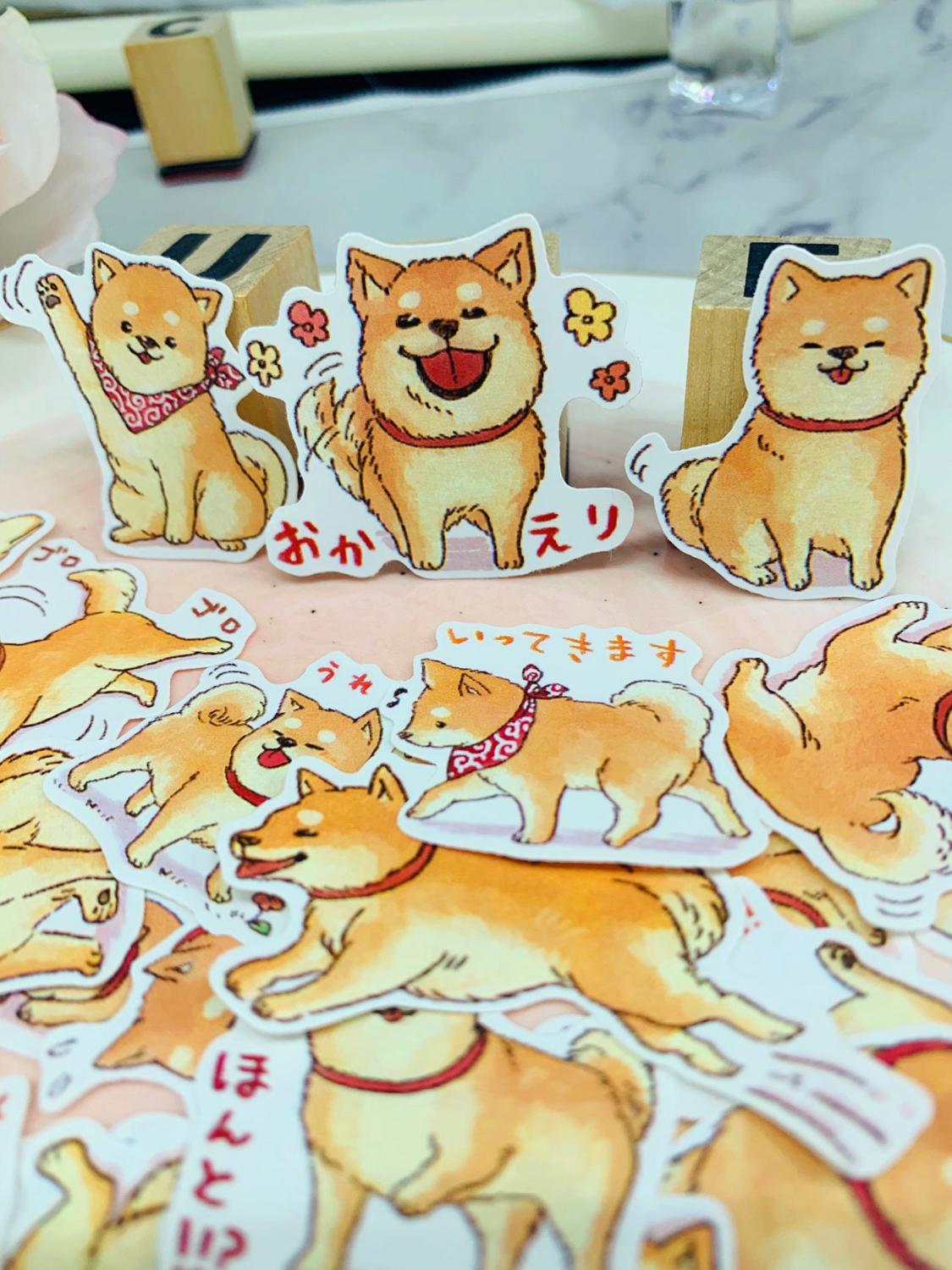 34 PCS Leuke hond Stickers Ambachten En Scrapbooking stickers boek Student label Decoratieve sticker kinderen speelgoed