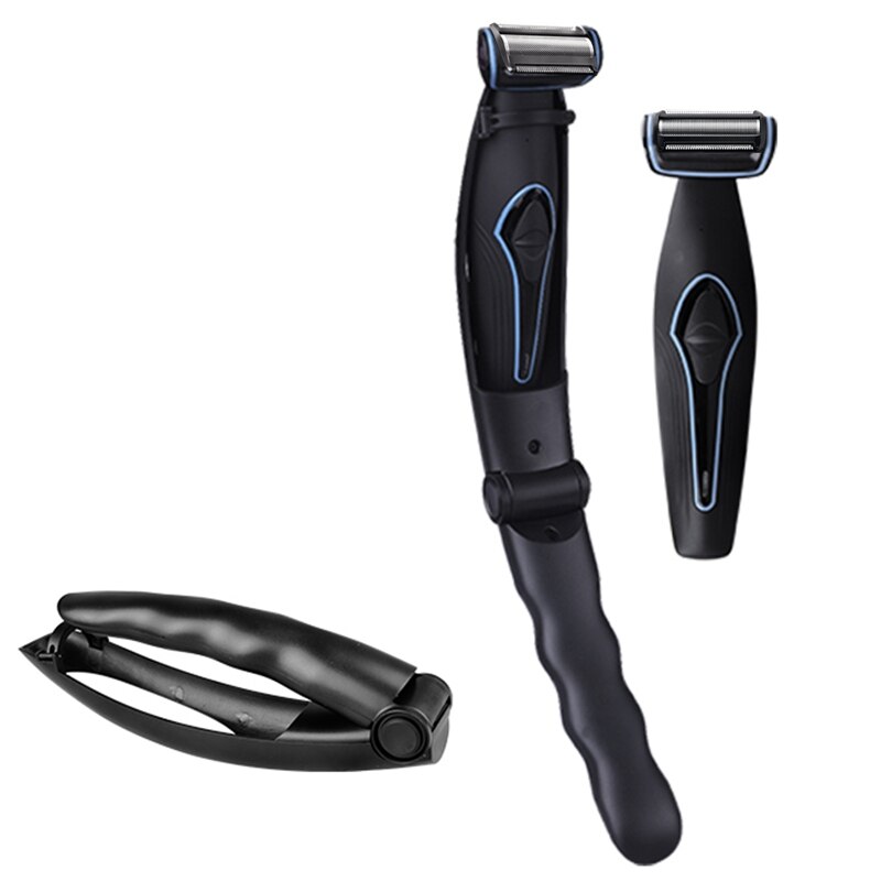 Afeitadora eléctrica para espalda y cuerpo, afeitadora corporal, afeitado de cara, maquinilla de afeitar eléctrica, recortadora de barba para hombres