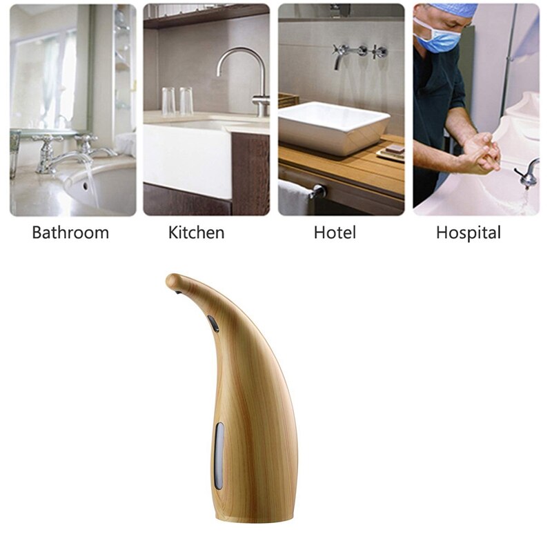 Automatic Soap Dispenser Touchless Soap Dispenser 10.25Oz Hands Free Fingerprint And Free From Infrared Interference Dish Soap