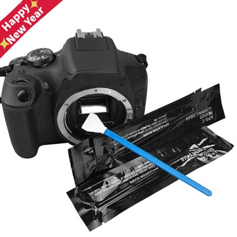 5 stk sensor rengjøringssett cmos ccd renere vattpinne til kamera dslr