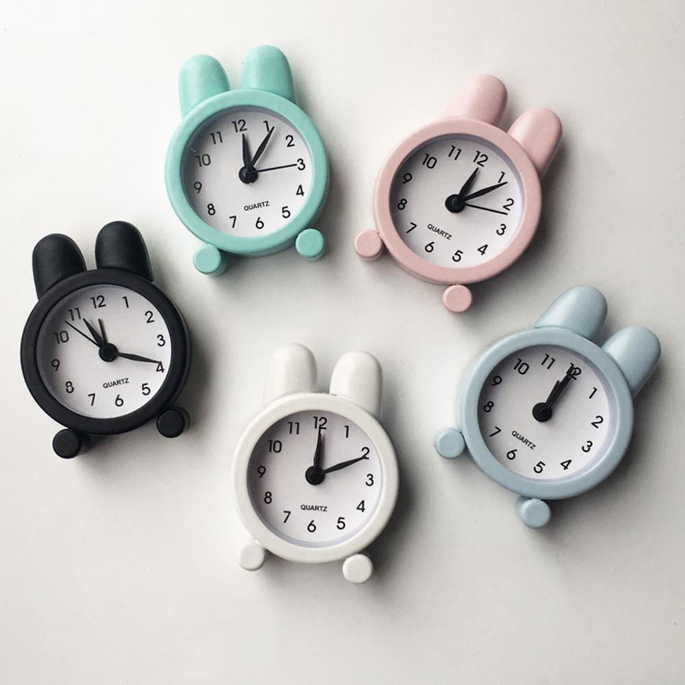 Desk Clock Cute Mini Metal Small Alarm Clock Electronic Adults Travel Home Bed Desk Clock Decor Alarm Clock CD