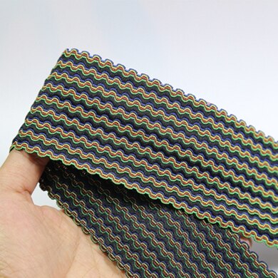 50mm nylon fargerike elastiske bånd gjør-det-selv-belte bånd kjole bukser sko klær gummi 4cm webbing plagg sytilbehør: 24 60mm