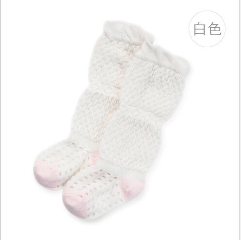 Ultra-thin loose-mouthed high-flying children's infant baby stocking long-sleeved holeanti-mosquito tights: White