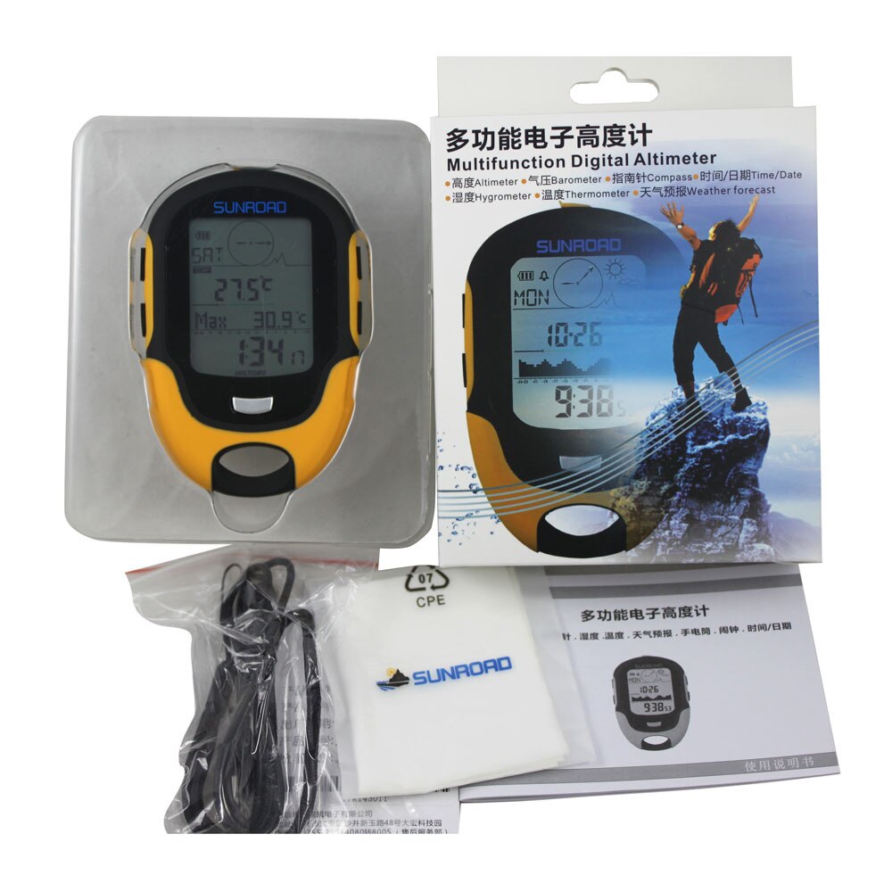 neueste Hervorragende Handheld GPS Navigation Empfänger Tragbare Handheld Digital Höhenmesser Barometer Kompass Locator