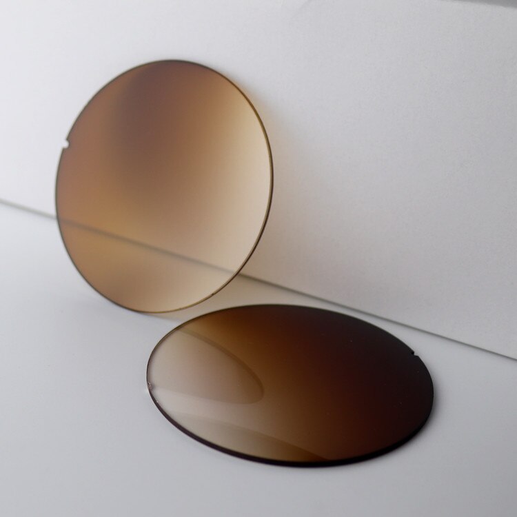 Gradiënt Bruine Zonnebril Lens Base 2 Licht Kleur Exia Optische E11 Serie