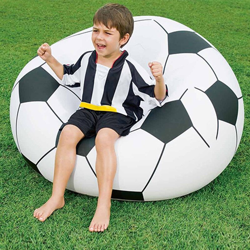 Opblaasbare Grappige Indoor Artic Party Stoel Luie Sofa Vouwen Basketbal Voetbal Stijl Sofa Leisure Ontspannen Kinderen Spelen
