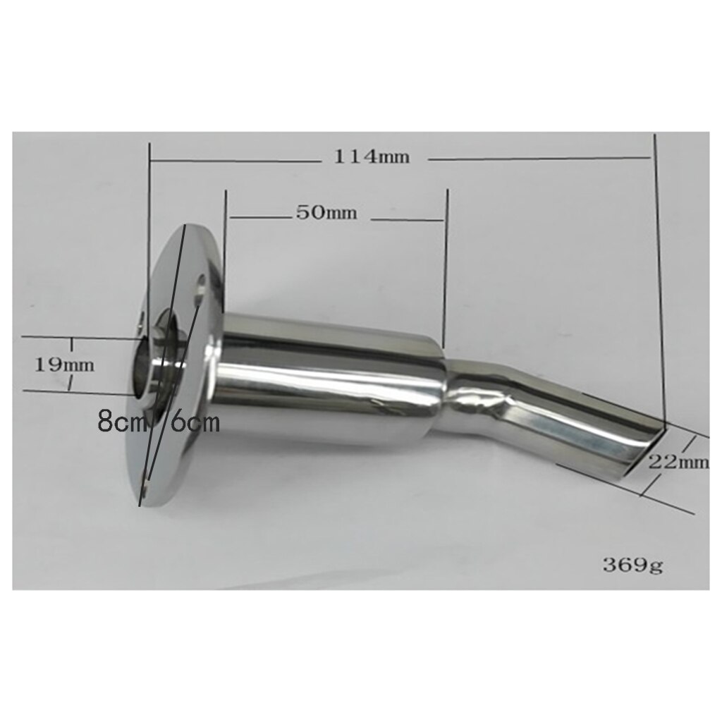 Boat Thru Hull Plumbing Marine Stainless Steel 90 Degree Thru Hull Plumbing Fitting Hardware For 7/8" 22mm ID Hose Pipe