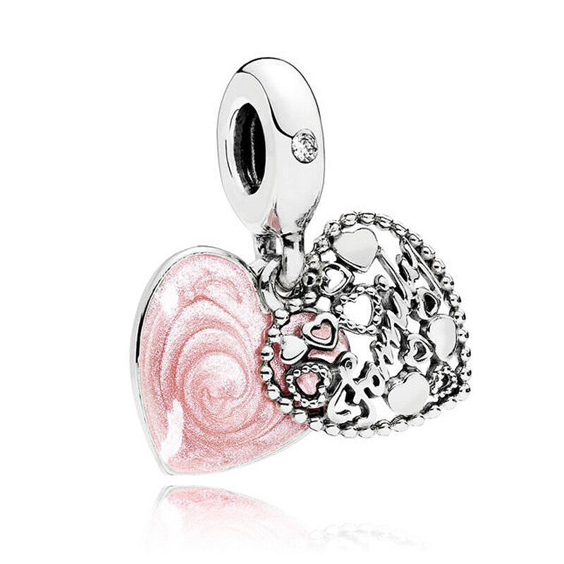 Äkta älskade mamma kärlek gör en familj frön av framtiden hänge pärla 925 silver berlock passar armband gör-det-själv smycken