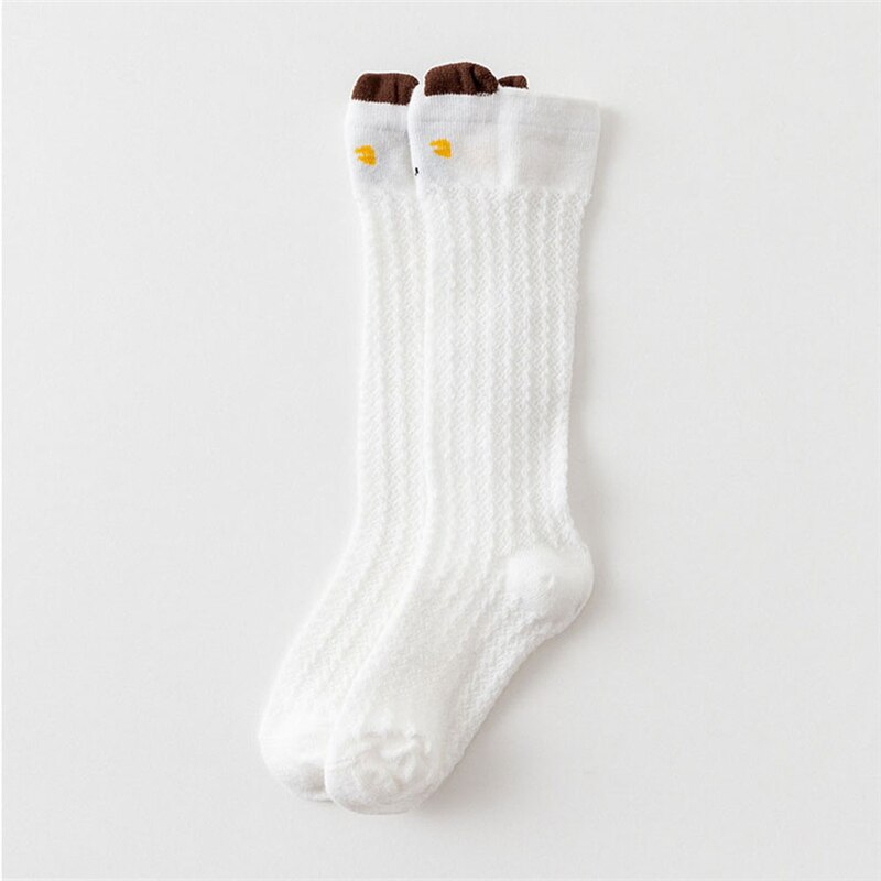 2x Baby Boy Girl Lovely Cotton Socks Cute Cotton Baby Socks Anti-Slip Infant Knee High Socks Newborn Cute Baby Socks: A