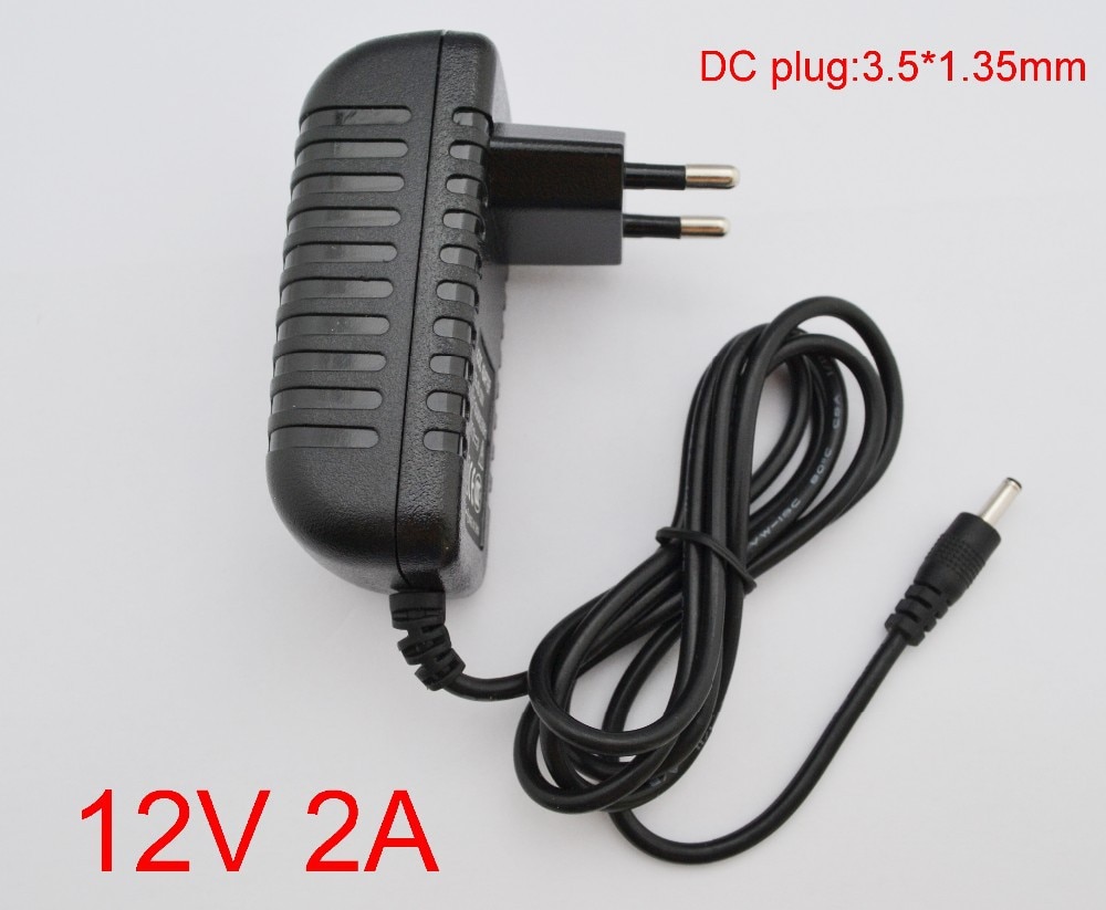 1 PCS 12 V 2A AC 100 V-240 V Converter Switching power adapter DC 2000mA Supply EU Plug DC 3.5mm x 1.35mm