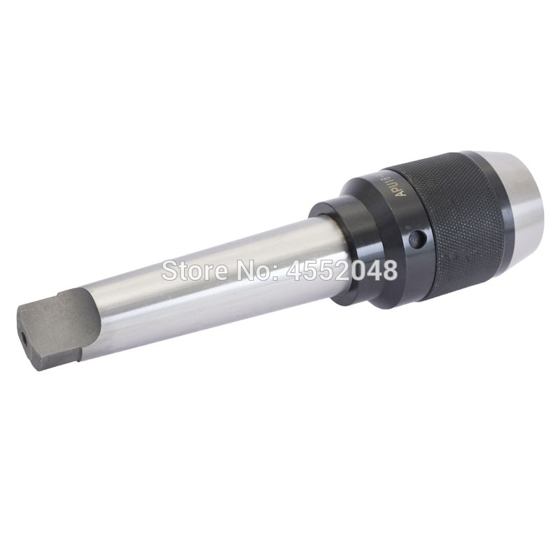 1 set of MT2 drill chuck MT3 MT4 APU13 APU16 tool holder, integrated keyless self-tightening drill chuck for lathe drilling mach