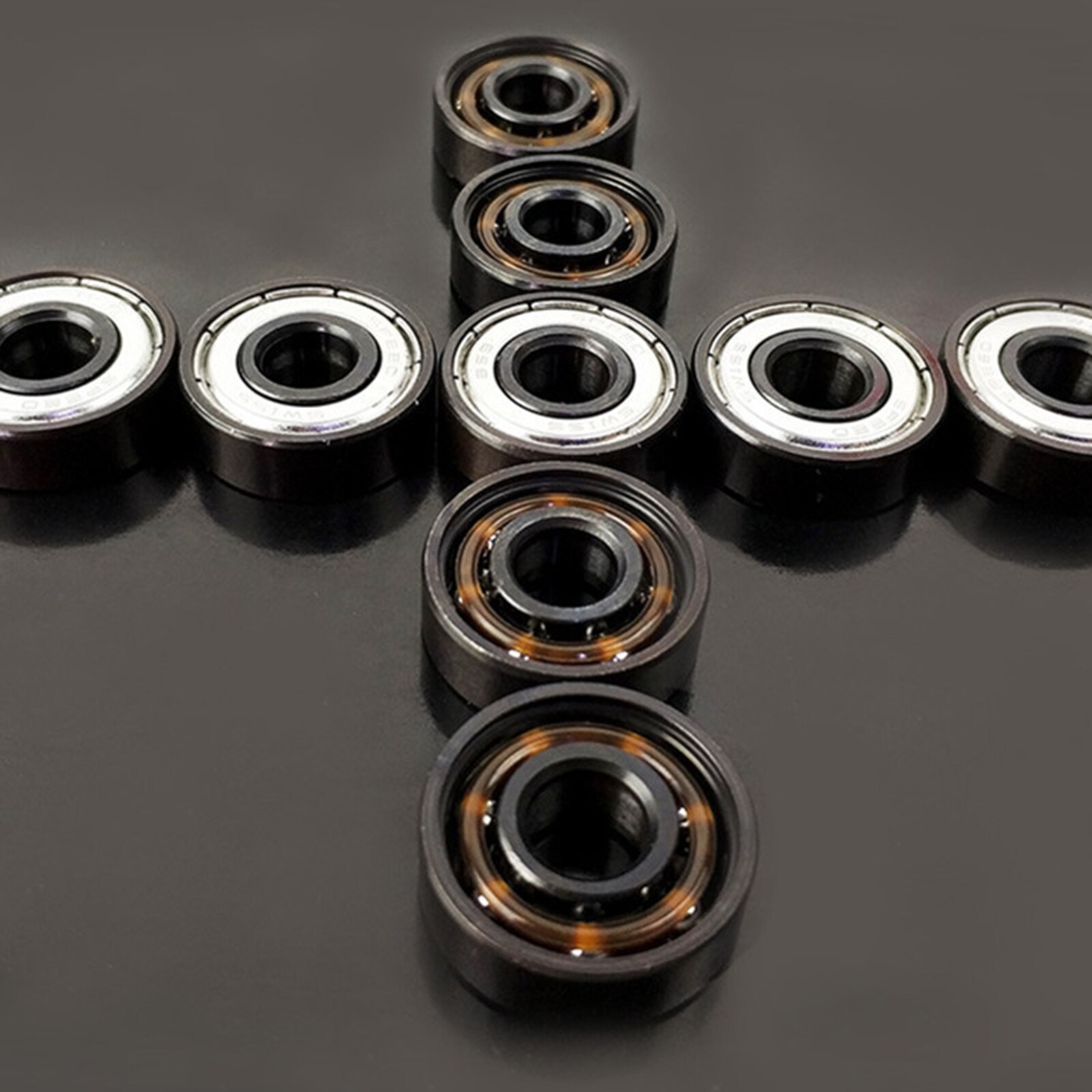 16Pcs Pro Replacement 608 Skateboard Bearings Longboard Skate Board Wheels Spare Part