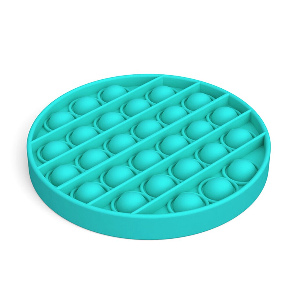 Silicone Adult Kids Funny Stress Reliever Puzzle Toys Push Pop Bubble Sensory Fidget Soft Squeeze Toy for Autism Special Needs: Green