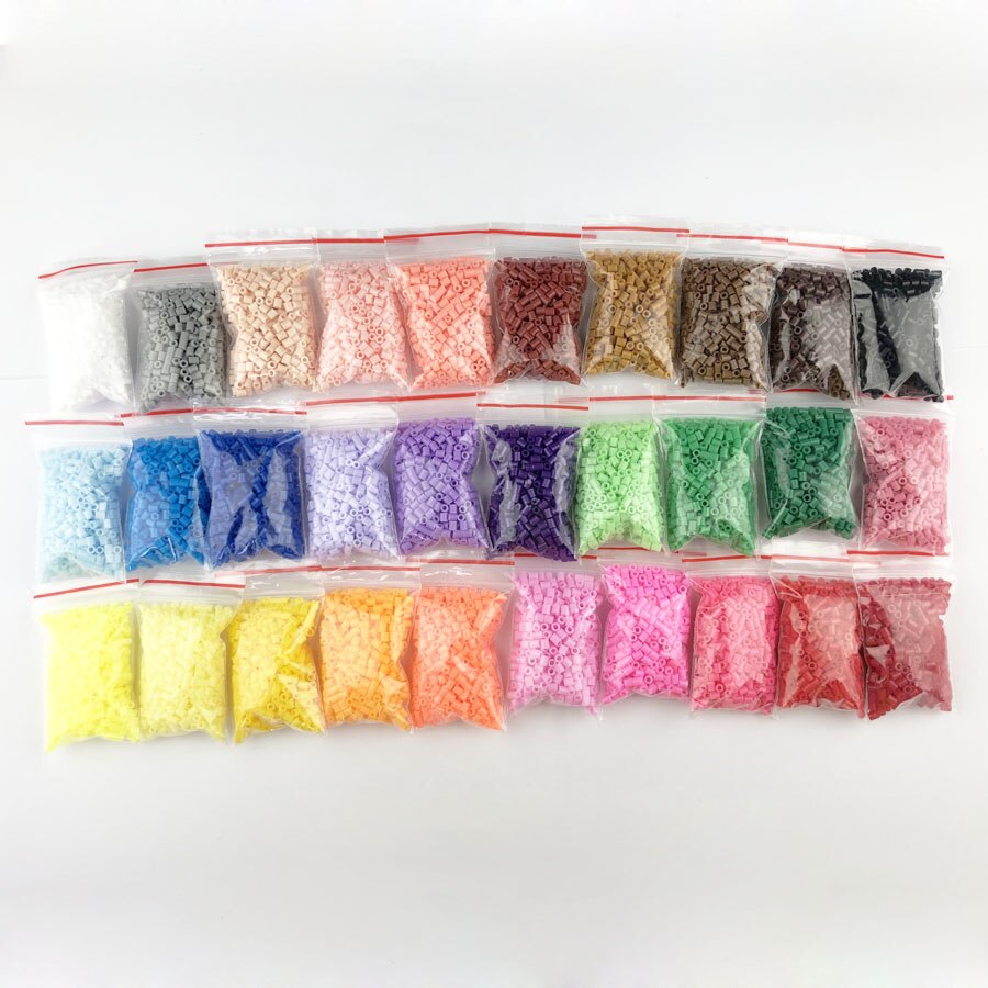 Mini 2.6 hama perler 10-80 farver perler pupukou perler uddannelse legetøj sikring perle puslespil 3d til børn: 30 tasker