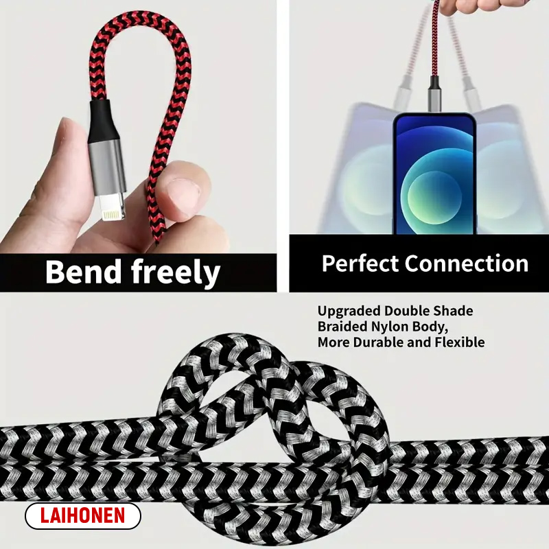 1M 2M 3M USB A To Lightning MFi Certified Cable For iPhone 14 13 12 11 X XR Pro Max Fast Charging Cable Charger Data Wire Cord