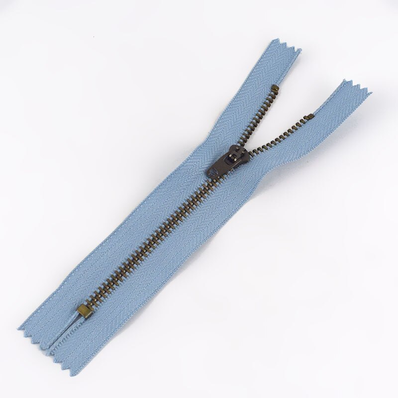 Meetee 10 kpl 10/13/15/18cm 4#  tiivistä metallia vetoketju housut pussit tasku auto lukko sisustus vetoketju tee itse vaate ompelutarvikkeet  za025: Denim sininen / 13cm