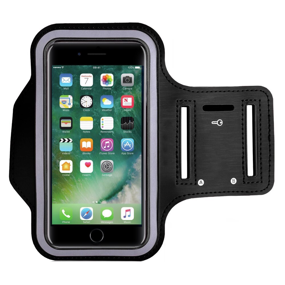 Funda de teléfono para iPhone 12 11 Pro X XR XS Max 6 6S 7 8 Plus, banda de brazo para correr, funda impermeable de cuero PU: iPhone 11 Pro Max