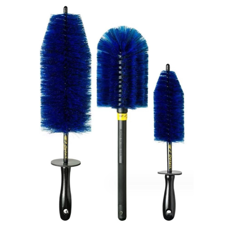 Car Tire Cleaning Brushes Tire Rim Washing Brush Wheel Clean Tools for Truck Motor Engine Grille Auto Washing Detailing Brush: Yellow