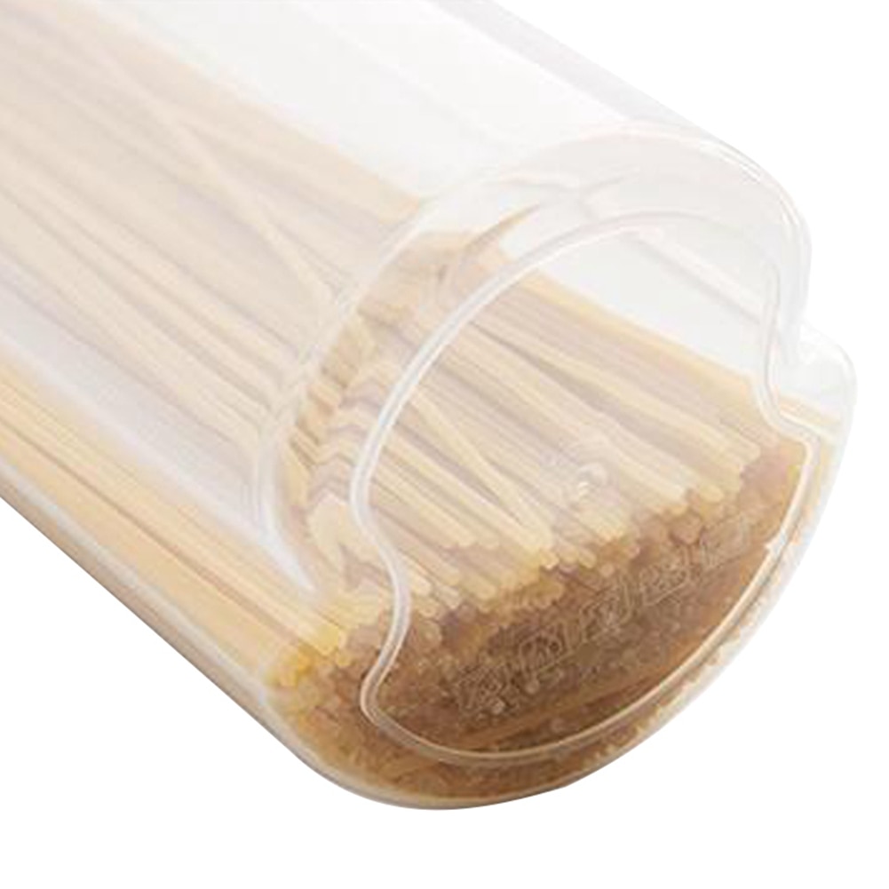 Transparent Pasta Storage Container with Lid Multi-Purpose Kitchen Organizer Food Storage Case