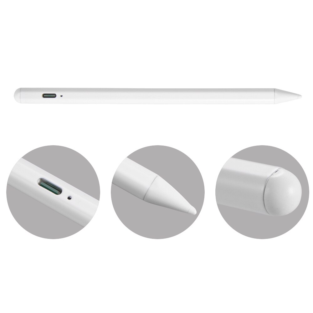 For iPad Pencil Stylus Pen Stylus White Compact Ultra-Fine USB Charging Magnetic Active Tablet Pen For Writing/Drawing Pencil