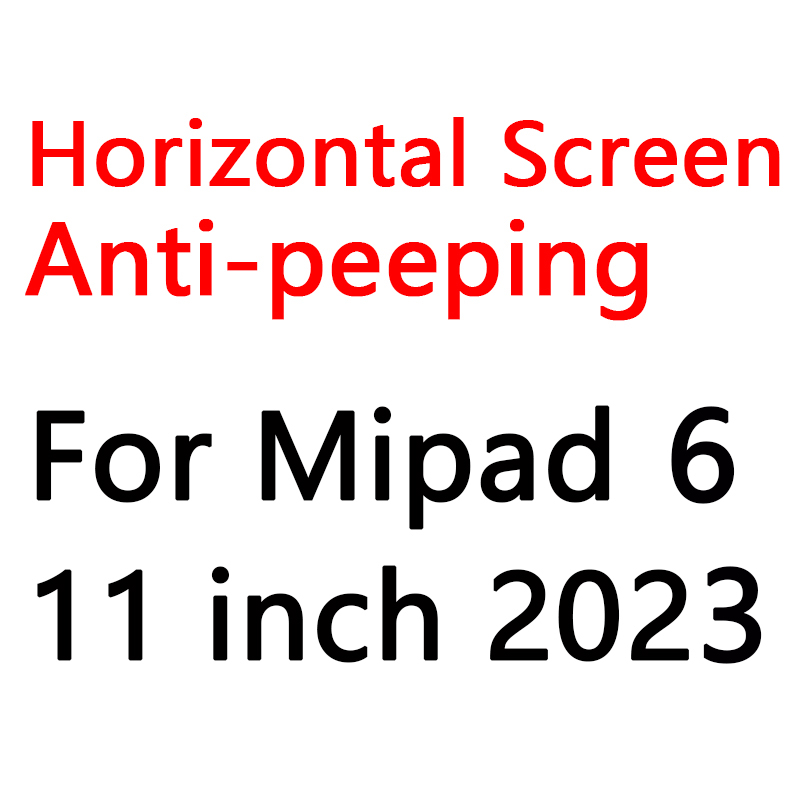 For Redmi Pad 10.6 SE 11" Xiaomi Mi Pad 6 11 Privacy Filter Screen Protector Mipad 5 Pro 12.4 Anti-glare/Anti-Peep/Anti-spy Film