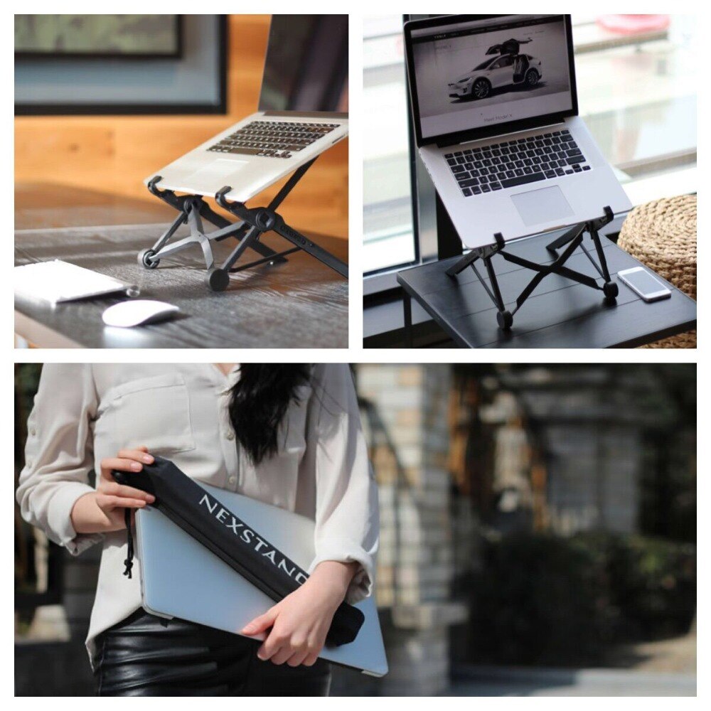 Adjustable Angle Lapdesk Height Folding Laptop Stand For Macbook Lenovo Dell Asus Portable Notebook Holder Cooling Bracket