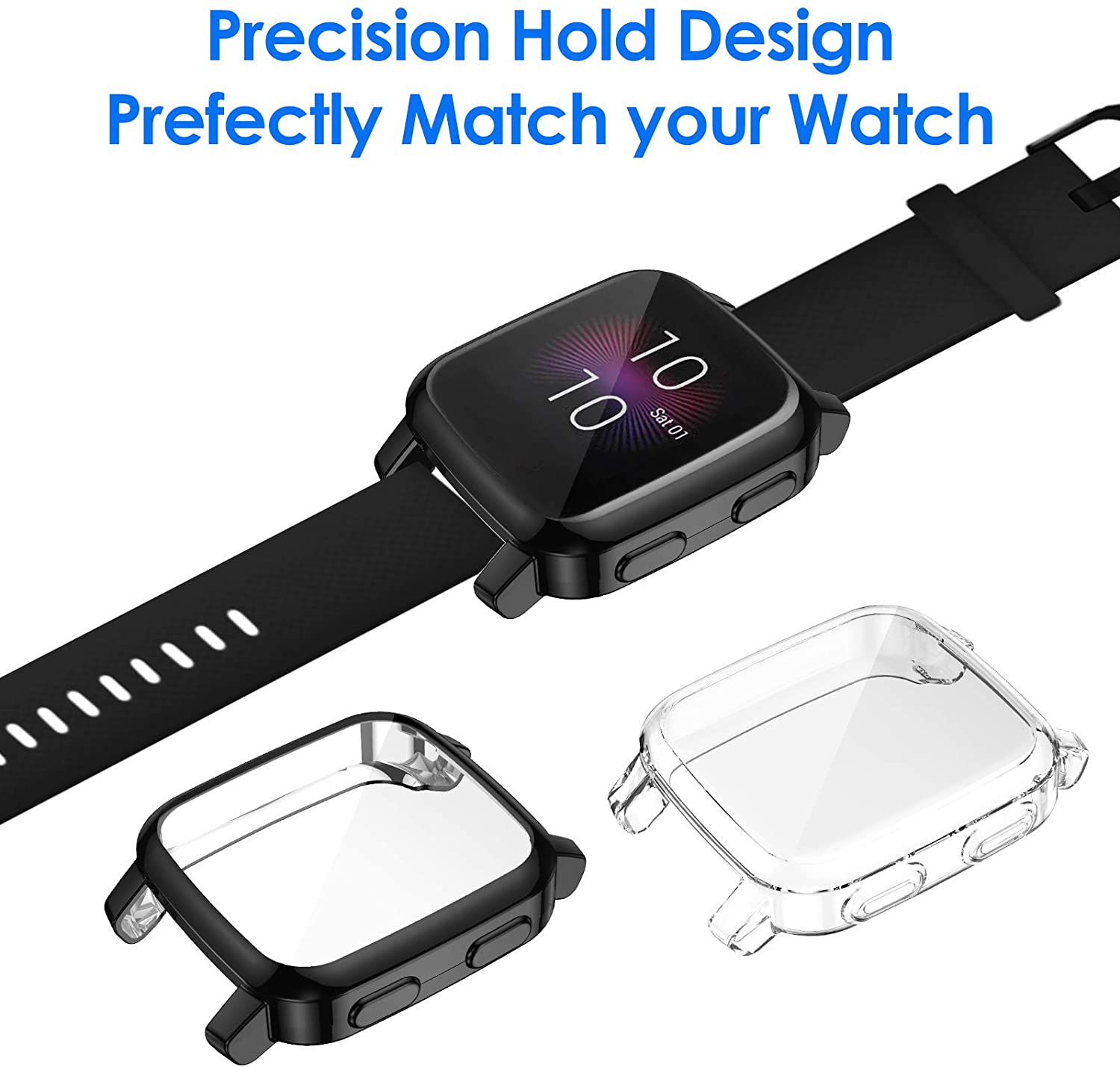 Protection Case For Garmin Venu SQ 2 Smart Watch Plating TPU Soft Cover Full Coverage Screen Protector Shell For Garmin Venu SQ