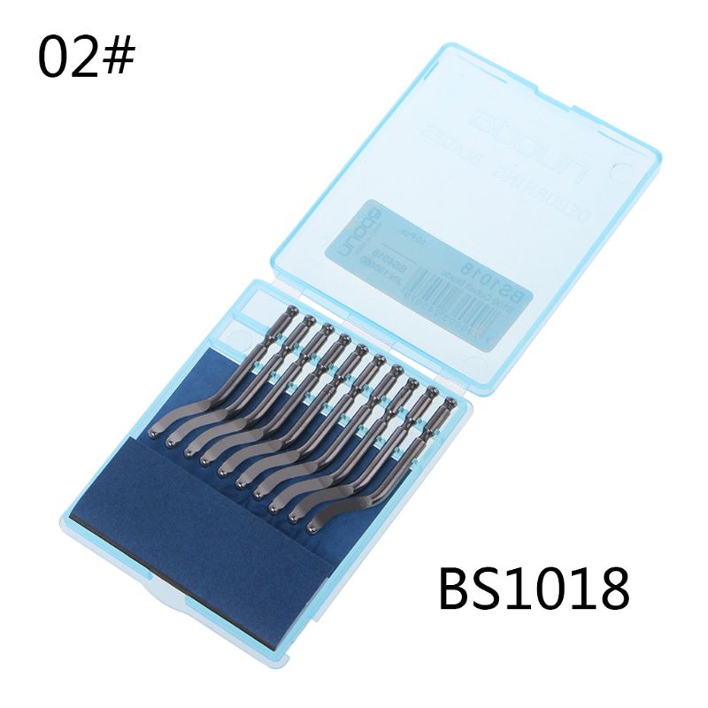 10 PCS Schnelle Stahl Dreh Klinge BS1010 BS1018 BK3010 Klinge Kunststoff Kupfer Aluminium Ecke Riss Entgraten Trimmen verarbeitung: Grün, lila