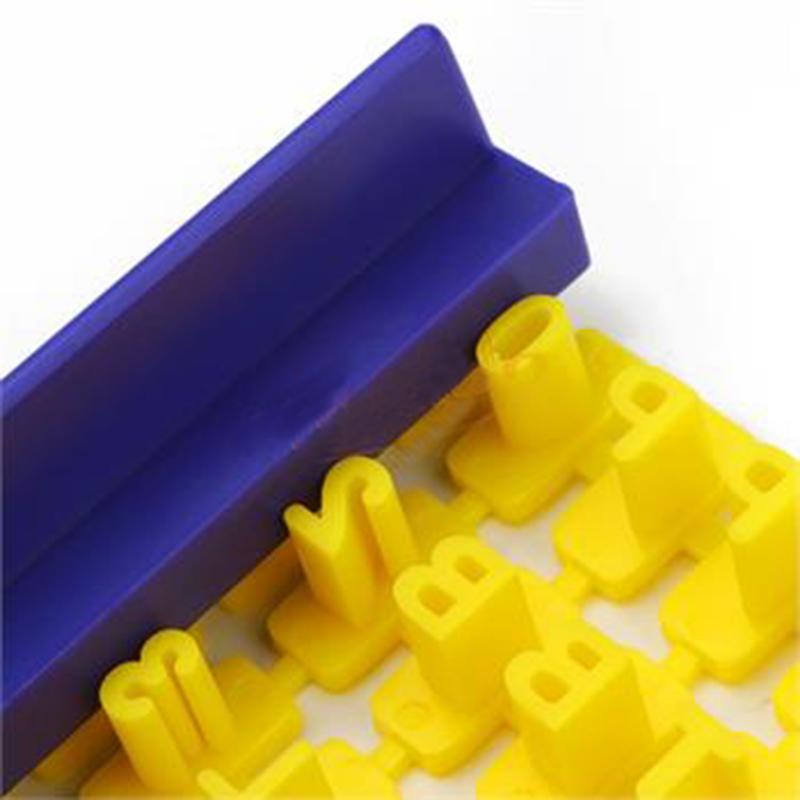 Food-Grade Plastic 3D Alfabet Mold Letters Chocolate Mold Cake Bakken Tools Tray Cookies Bakvorm Koken Gereedschap