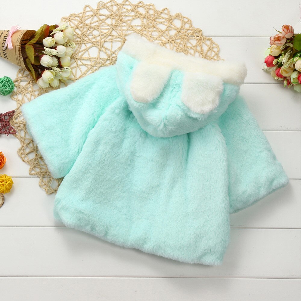 Kids kleding Baby Baby Meisjes Herfst Winter Hooded Jas Mantel Jas Dikke Warme Kleding Meisje Kleding Bovenkleding Voor Meisje # p30