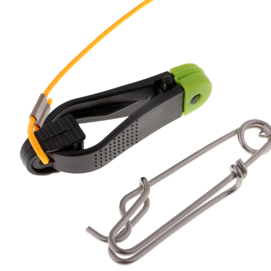 Power Grip Plus Downrigger Line Release Stacker Clips with 17" Leader &amp; Long Line Snaps