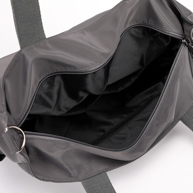 Bolso de mano Oxford impermeable para mujer, bolsa de hombro informal de nailon, de gran capacidad, de lona, con asa superior