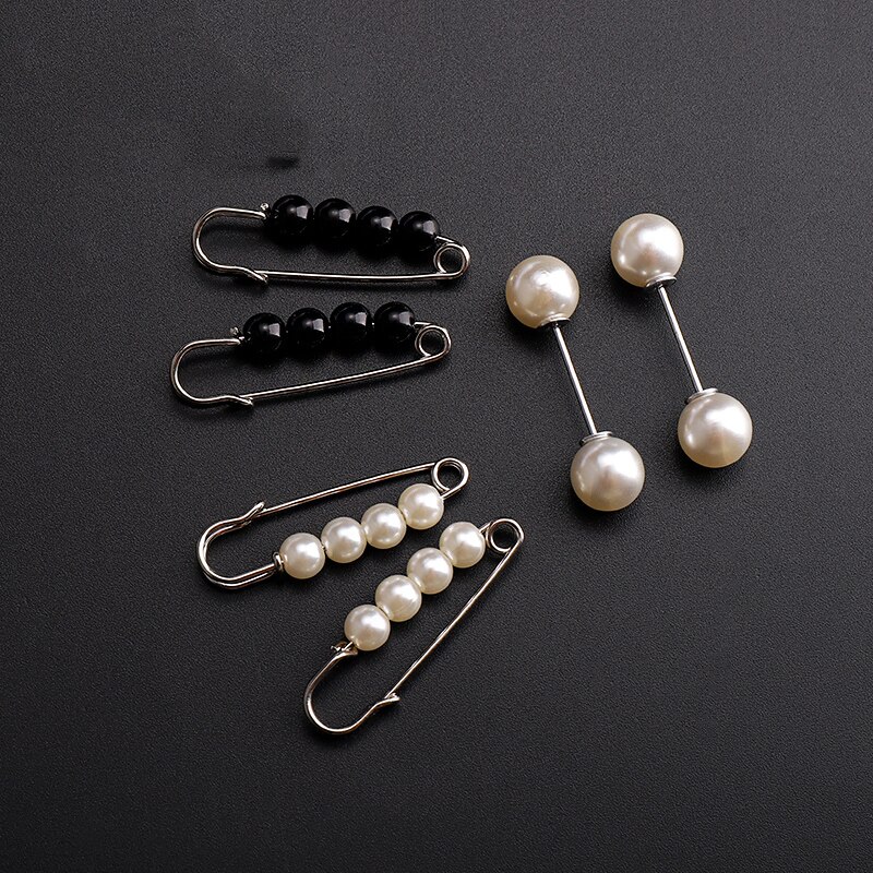 3 stk perlebroche metal vintage kvinder pige charmingexquisite krave revers pin pin smykker fest tøj tilbehør: 9