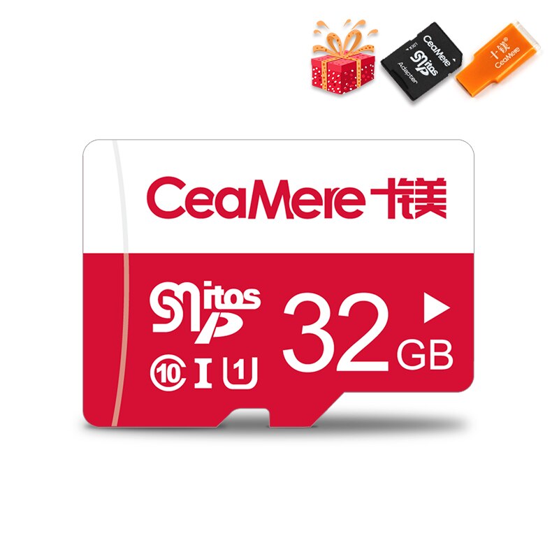 Tarjeta de memoria CeaMere 256GB 128GB 64GB U3 UHS-3 32GB tarjeta Micro sd Class10 UHS-1 tarjeta de memoria flash Microsd TF/SD para tableta: 32 GB