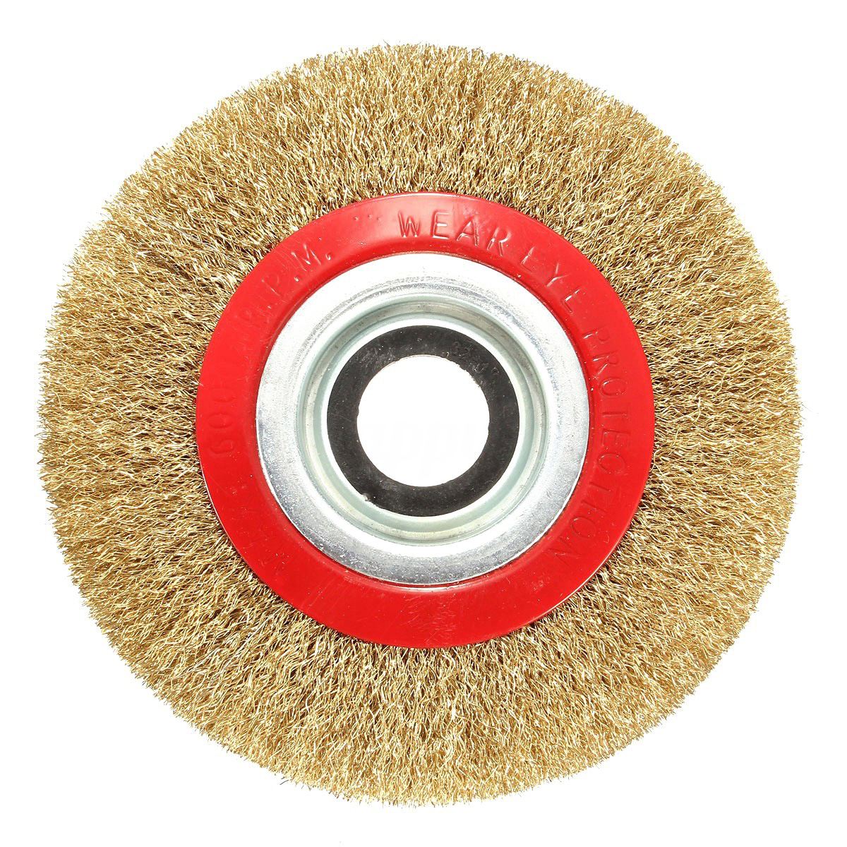 Wire Brush Wheel for Bench Grinder Polish + Reducers Adaptor Rings,6inch 150Mm
