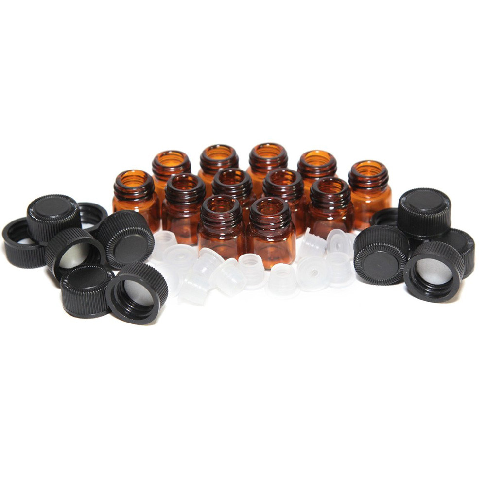 12 Pcs Draagbare Amber Glas Roller Rollerball Etherische Olie Flessen Mist Container Reizen Hervulbare Fles Bruin: Default Title