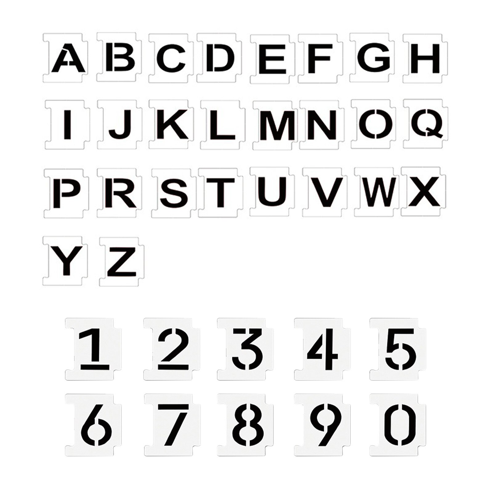 Drawing Alphabet School Wall Reusable For Painting On Wood Home Letter Stencils Fabric Chalkboard Art Craft DIY Drafting: 2