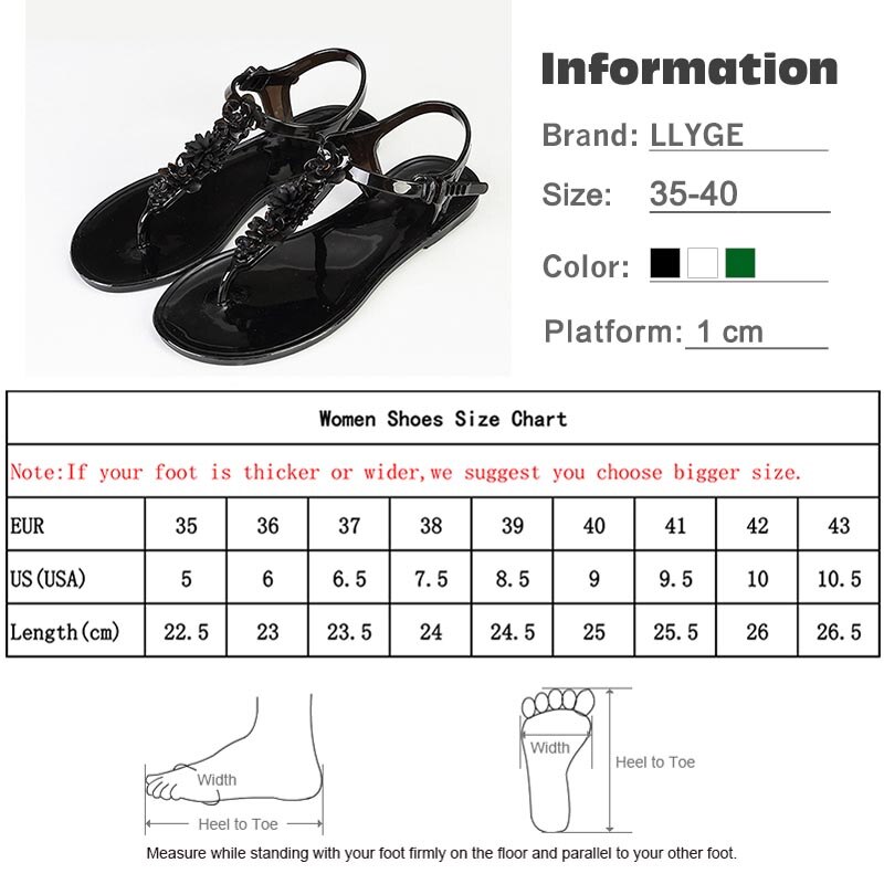 Vrouwen Sandalen Zomer Vrouwelijke Platte Clip Teen Sandalen Bloem Decor Jelly Schoenen Antislip Slides Flip Flops Strand schoenen