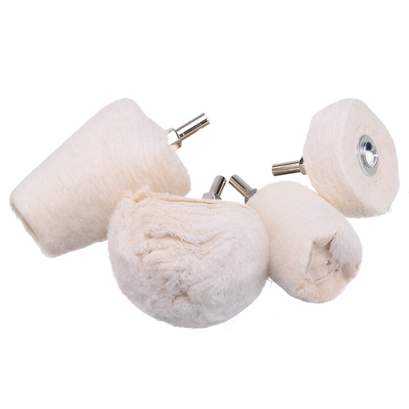 4 Uds Auto aluminio inoxidable pelusa pulido almohadilla mopa rueda taladro Kit para pulir Herramientas de limpieza piezas