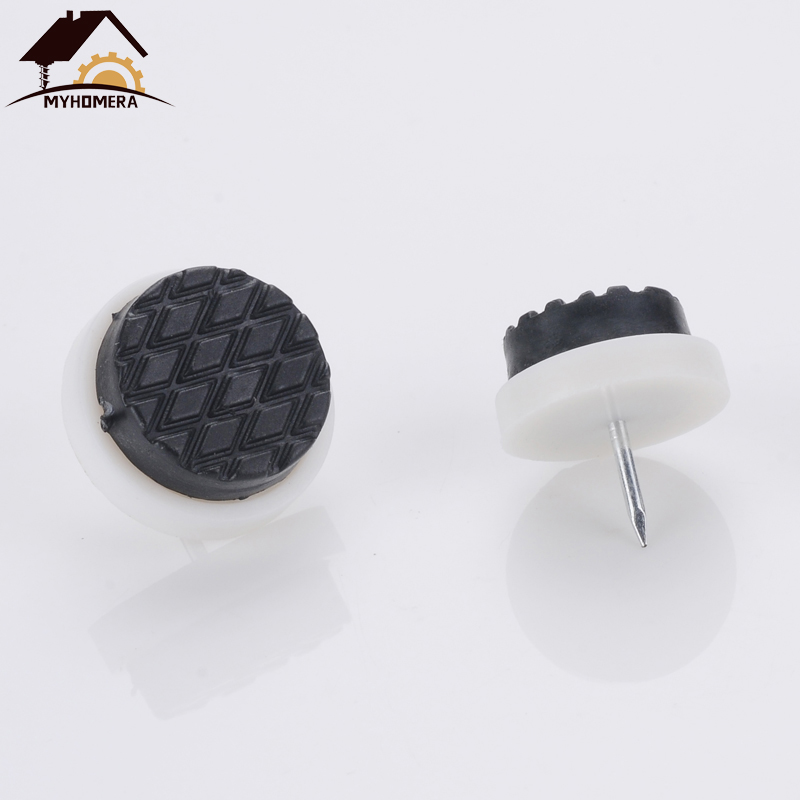 Myhomera 12pcs Heavy Duty DOUBLE PAD Nylon Furniture Chair Leg Pads Table Cabinet Feet Bottom Floor Protector Heighten Anti Slip