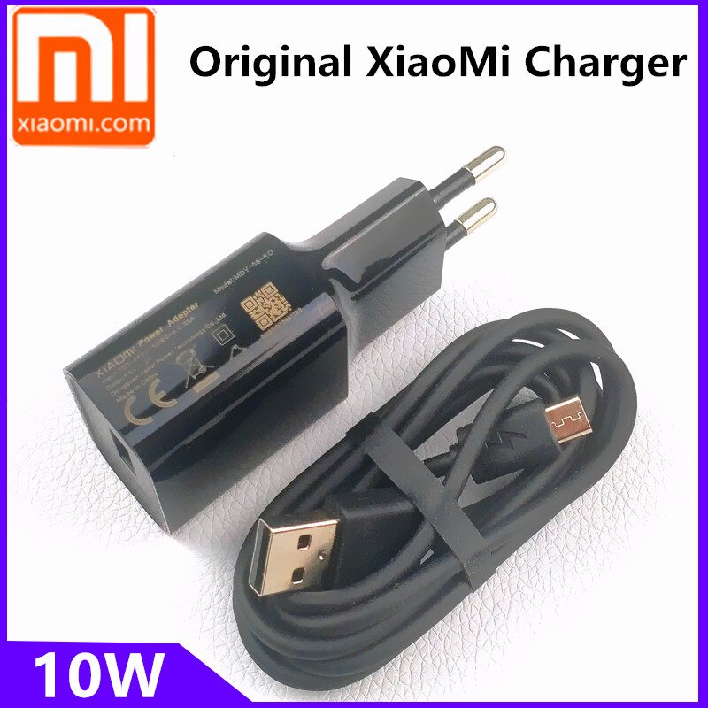 Originele 10W Eu Xiaomi Mi Oplader Voor Redmi Note 2 3 4 5 Plus 6 Pro 4X 6a 5a 4a S2 3S Micro Usb Muur Travel Power Adapter