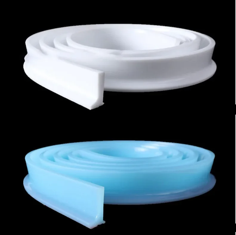 Rubberen Siliconen Douche Barrière Waterstop Badkamer Waterdichte Strip Waterhoudende Strip Buigbare Deur Bodem Afdichting Strip