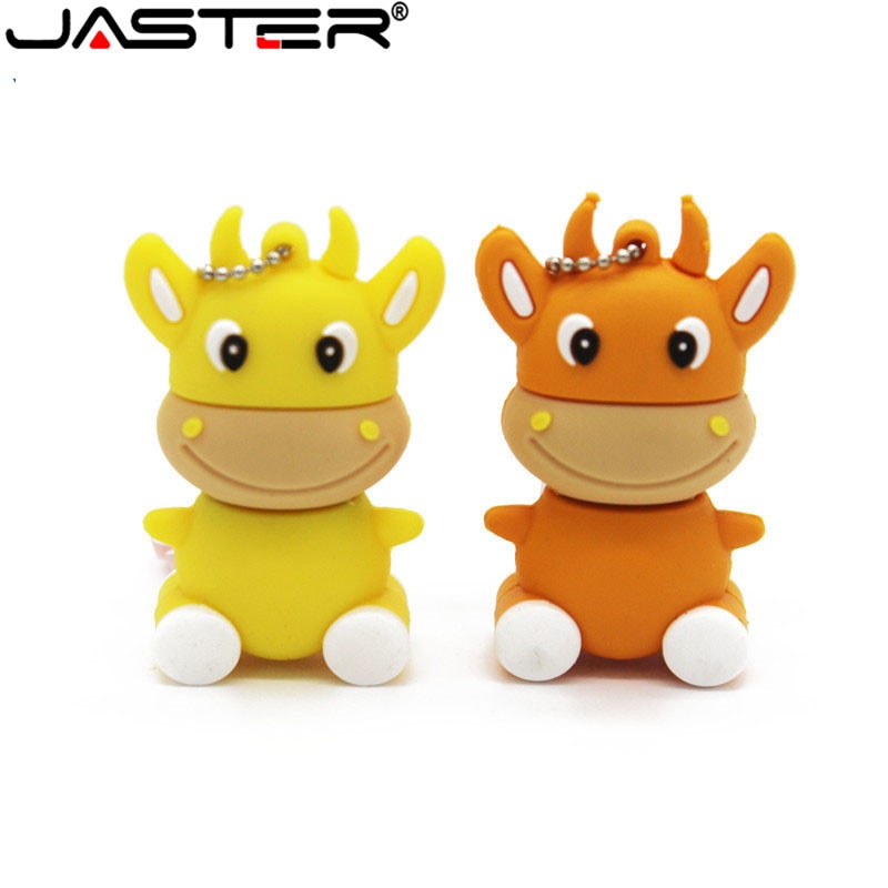 JASTER mini cartoon External Storage USB 2.0 4GB 8GB 16GB 32GB 64GB small cow cow USB flash drive