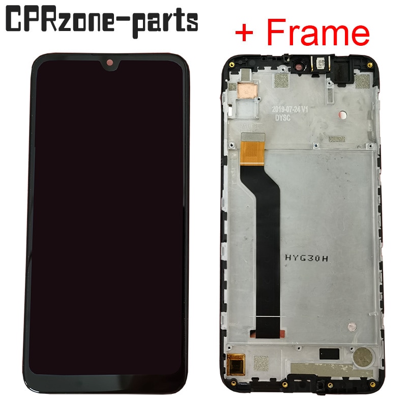 6.26 "noir avec cadre pour Wiko View 3 W-P311 écran LCD avec écran tactile numériseur capteur panneau assemblée