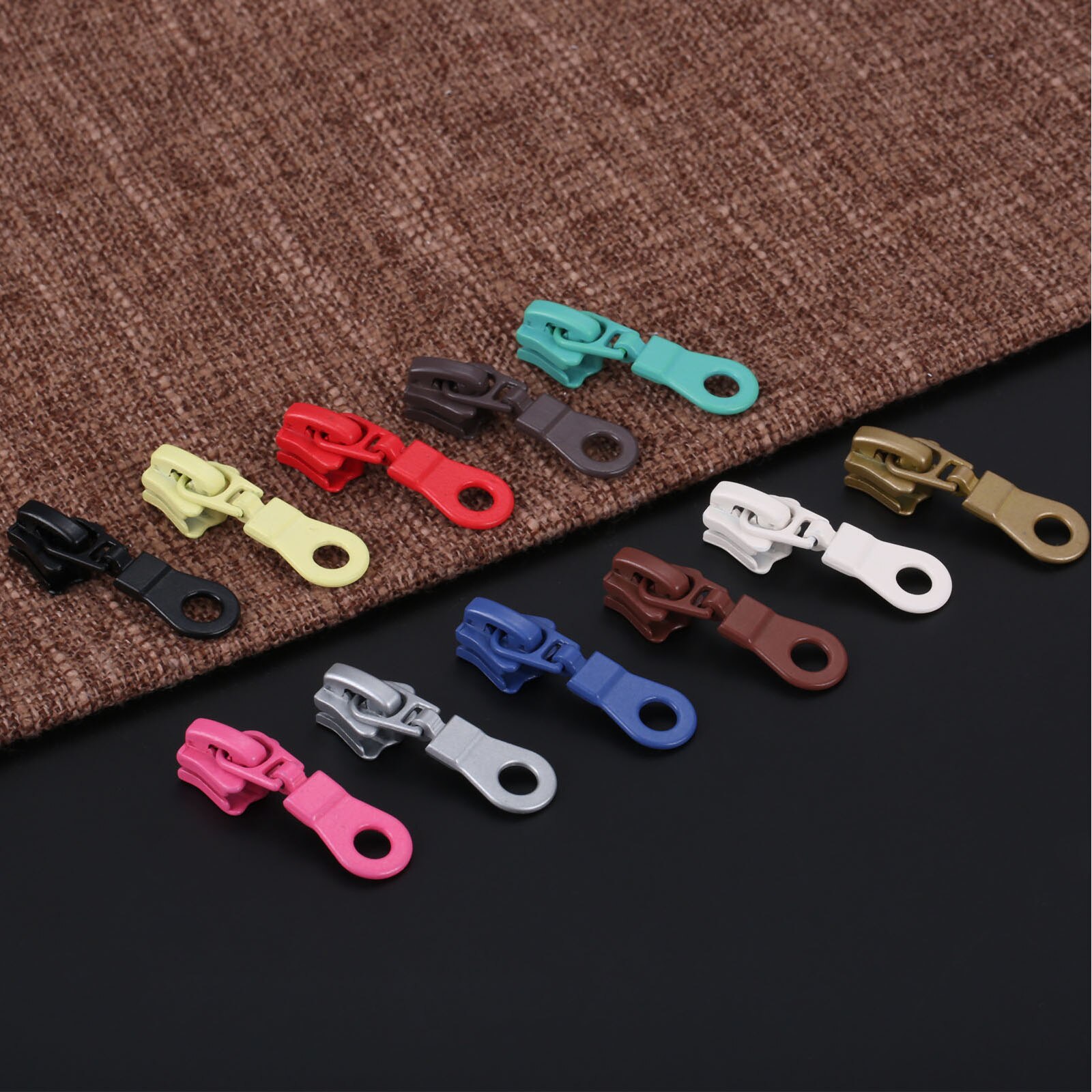 10/11Stck 40*12mm Zink-legierung Reißverschluss Schieberegler Metall Reißverschluss Schieberegler Reißverschlüsse Kopf DIY Koffer Kleidung tasche Reparatur NäHenne Zubehör