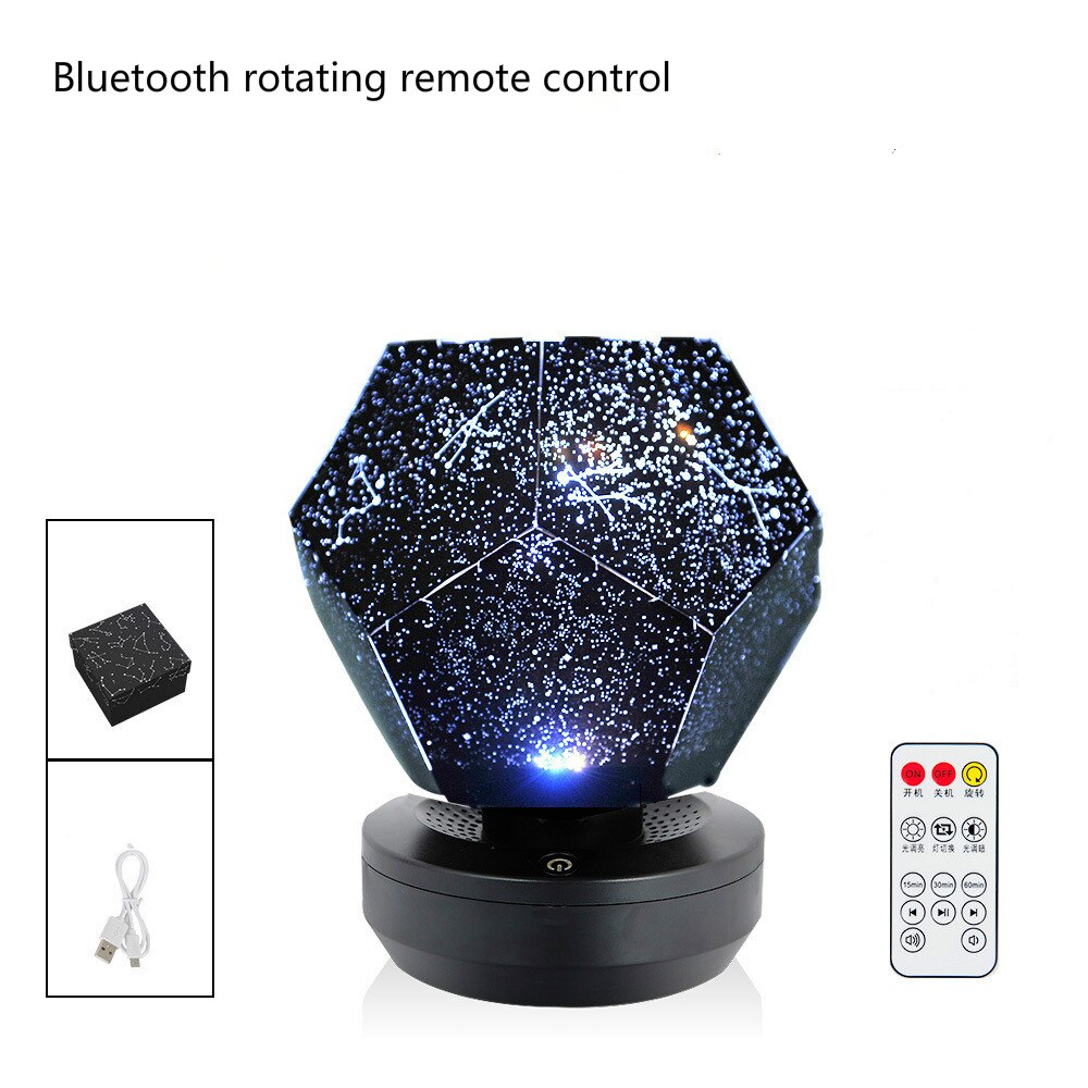 Planetarium galaxy night light projector star sky lamp decor celestial estrel romantiskt sovrum hem diy gif  zm831: Fjärrkontroll