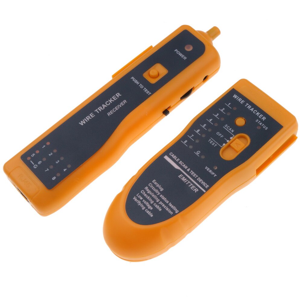 Kebidumei-probador de Cable de red LAN Ethernet UTP STP RJ11 RJ45 Cat5 Cat6, rastreador de Cable telefónico, Detector de tóner, buscador de línea