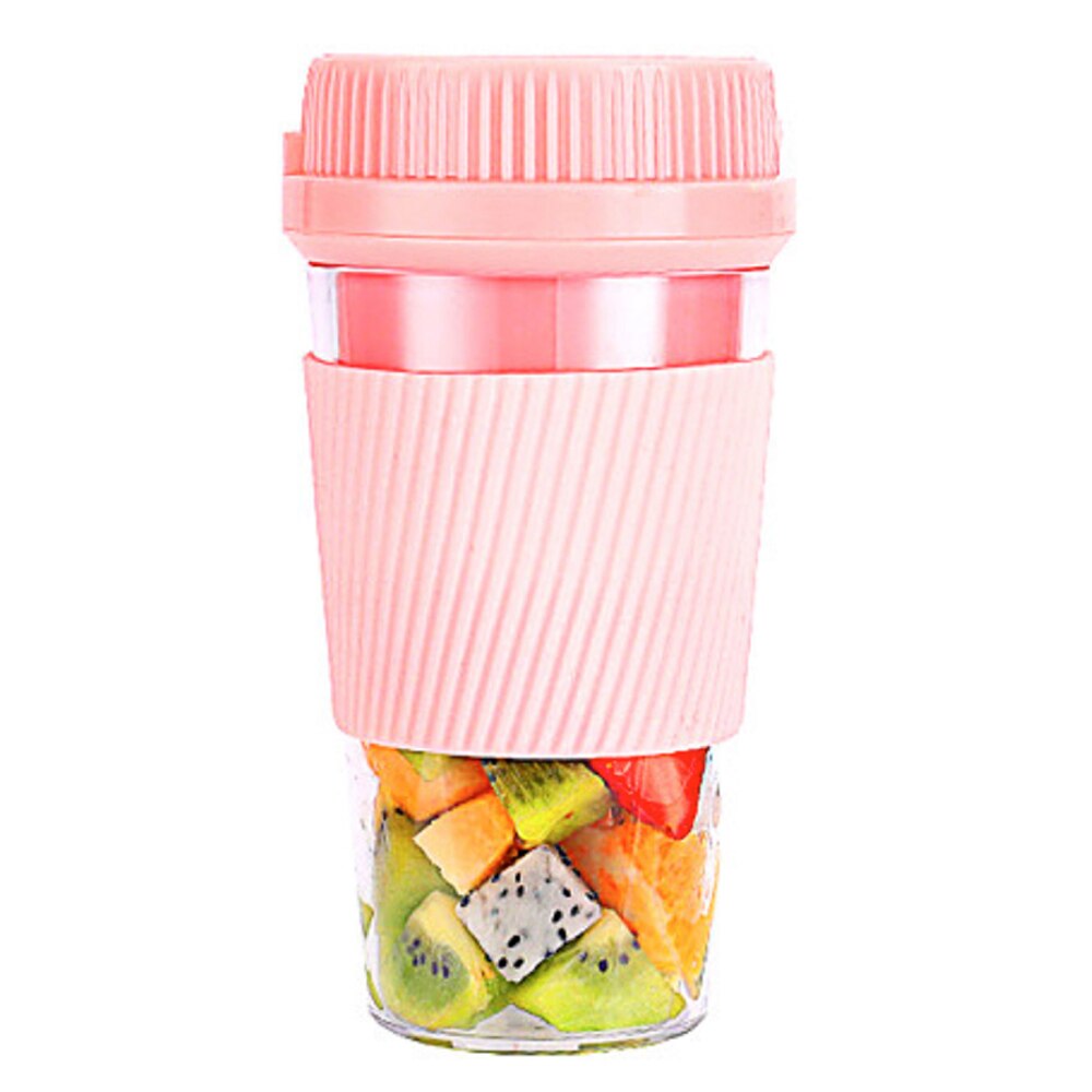 Batidora de Vaso de Mano Recargable Portartil Potente Licuadora 300 ml para Zumos Frutas Batidos Proteicos Gimnasio Comida Bebe Perdida de Peso Adelgazamiento Comida Saludable Envio desde España: Portable mixer 300 ml pink